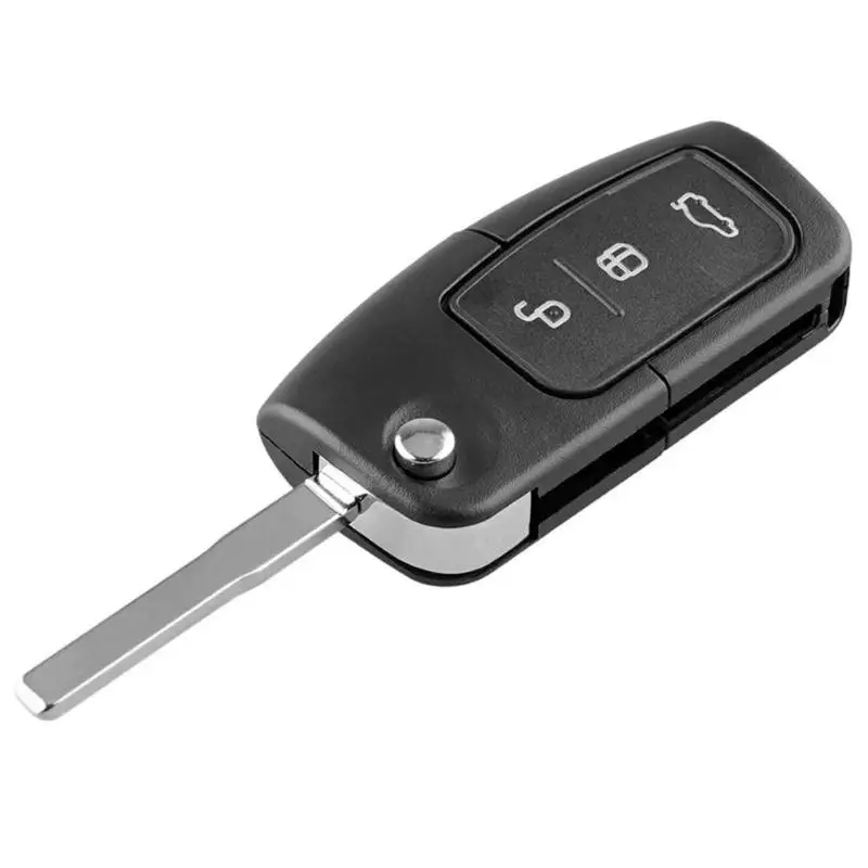 3 кнопки 433 МГц 4D63 чип Автомобильный складной пульт дистанционного управления ключ зажигания автомобиля пульт дистанционного управления для Ford Focus Mondeo Fiesta Galaxy