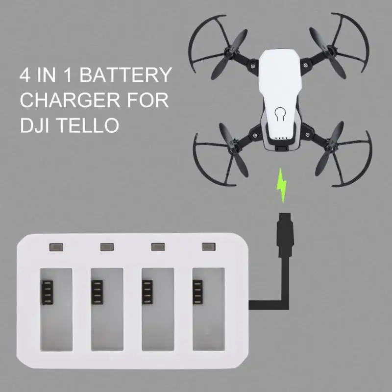 Зарядное устройство USB 4 в 1 мульти зарядное для DJI Tello мини Дрон 1100 мА/ч
