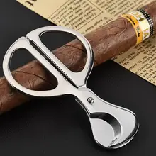OEM Оригинальные ножницы для сигар из нержавеющей стали, резак для сигар, металлическое серебро