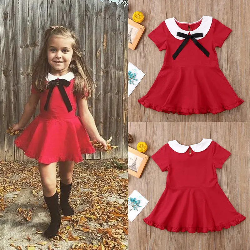 

Pudcoco Girl Dress 6M-4Y Toddler Girls Princess Dress Kids Baby Party Wedding Birthday Pageant Dresses