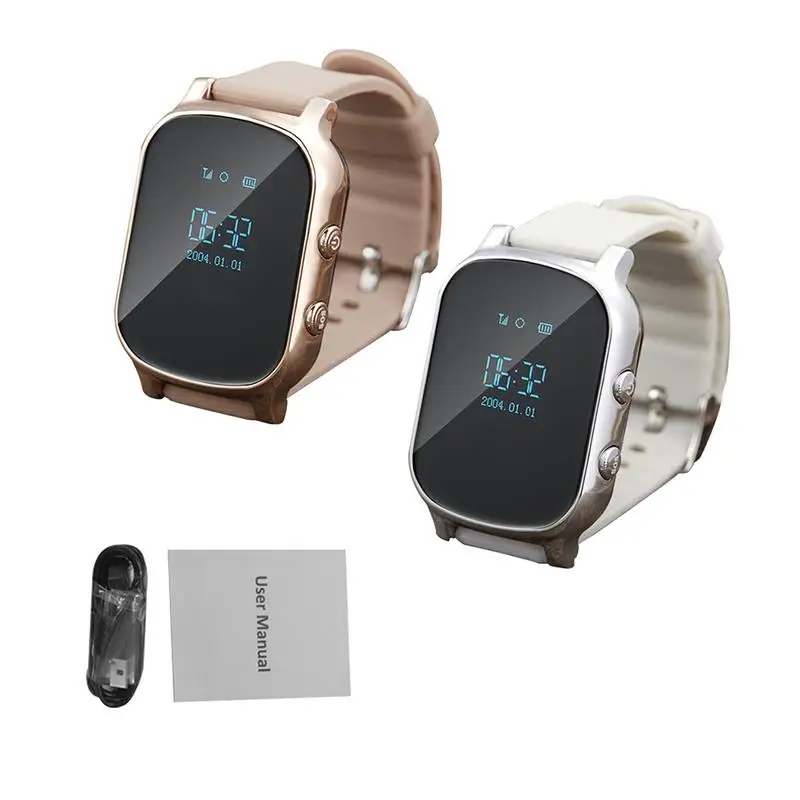 

T58 Smart Watch Gps Positioning 2G Card Slot Watch Elderly Children's Phone Anti-Lost Positioning Tracking Watch For Android