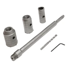 3Pcs 30/40/50Mm Sds Plus Shank Hole Saw Cutter Concrete Cement Stone Wall Drill Bit With Wrench 3Pcs 30/40/50Mm Sds Plus Shank Hole Saw Cutter Concrete Cement Stone Wall Drill Bit With Wrench