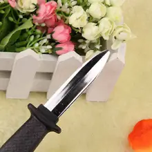 Truque faca punhal corrediça retrátil na lâmina diversão brincadeira halloween prop falso walkie talkie crianças anyoutdoor