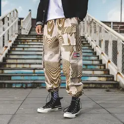 Уличная Sweat Pant Pantalon Homme камуфляжные брюки тренировочные штаны Pantalon Hombre хип-хоп мужские, длиной до щиколотки Для мужчин t брюки черный 2019