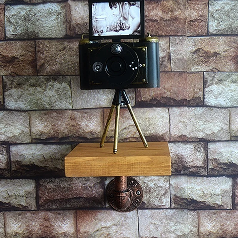 Industrial Vintage Style Iron Pipe Bookshelf Wall Hanging Coat Racks Shelf Wood Living Room Furniture Bookcase Industrial Vintage Style Iron Pipe Bookshelf Wall Hanging Coat Racks Shelf Wood Living Room Furniture Bookcase