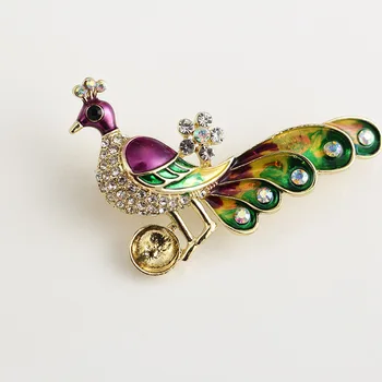 

10Pcs DIY Accessories Alloy Plating Gold Color Tail Birds Pearl Brooch xiang gao shi Pearl Brooch Accessories Clothing