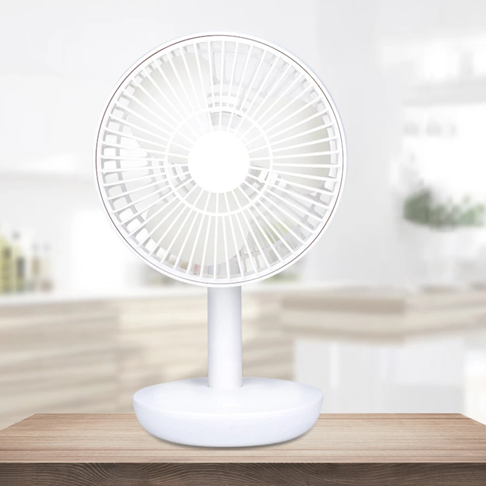 

Portable USB Rechargeable Handheld Fan Cooling Desktop Table Fan 4 adjustable gears Mini Cooler for Home Office Outdoor #3