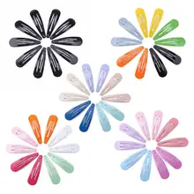 10 шт./компл. Solid Snap Заколки для волос из металла дети девушка шпилька Повседневное Головные уборы аксессуары для волос инструменты зажим для волос