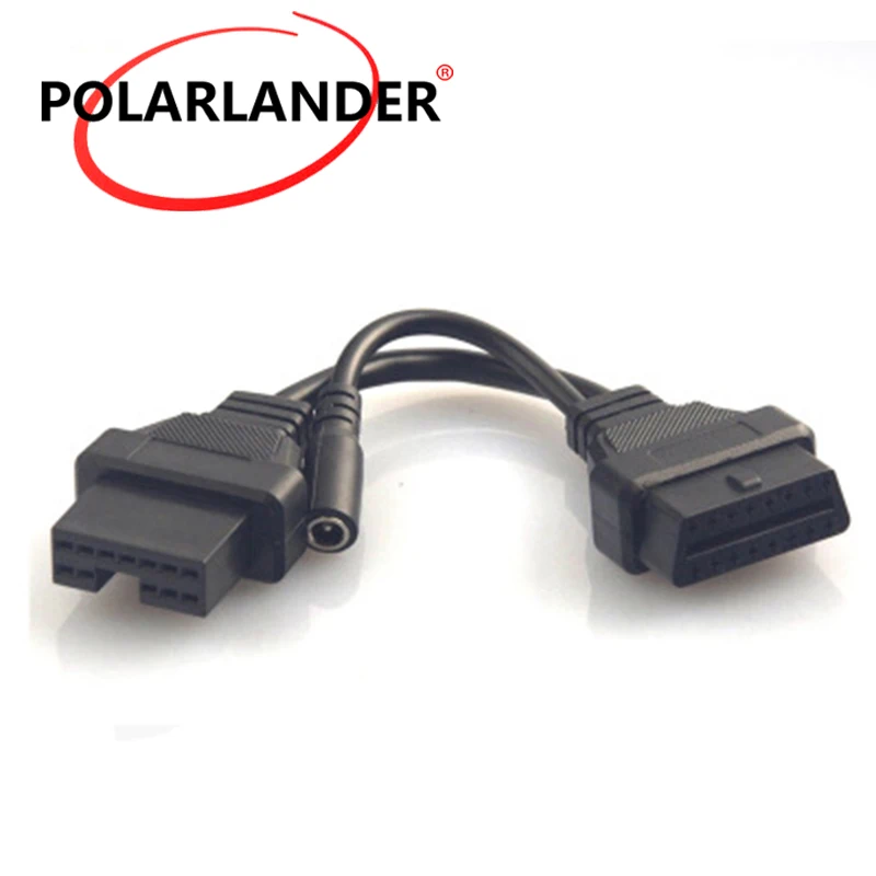 Кабель для диагностики автомобилей Mitsubishi 12pin к 16pin OBD2 кабель Услуги соединитель