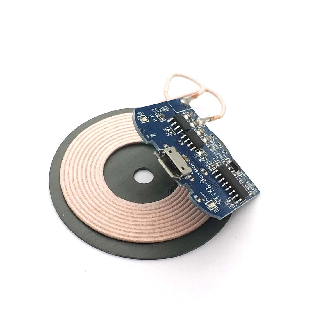 DC 5 В Micro USB порт Qi стандартное беспроводное зарядное устройство для телефона PCBA