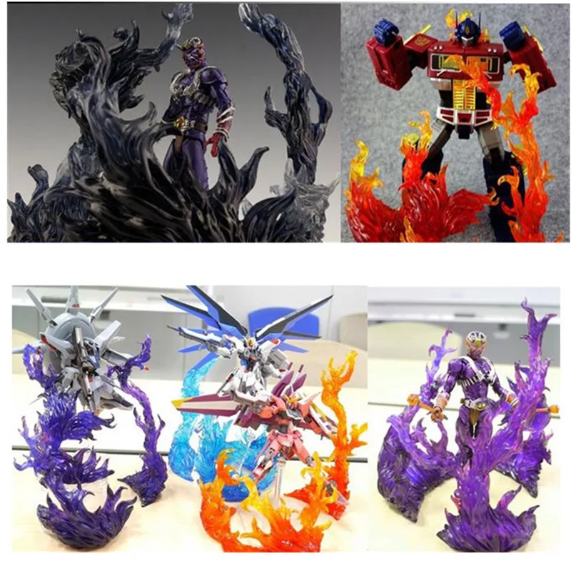 

Tamashii Star Soul Effect Burning Flame Fix Action Figure Figma Bandai Multi-Color Tamashii EFFECT Impact BURNING FLAME Toys