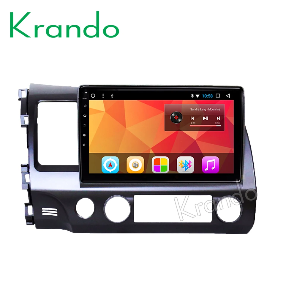 Система мультимедийная Автомобильная Krando с IPS экраном 8 1 дюйма Android 10 gps Wi Fi для Honda