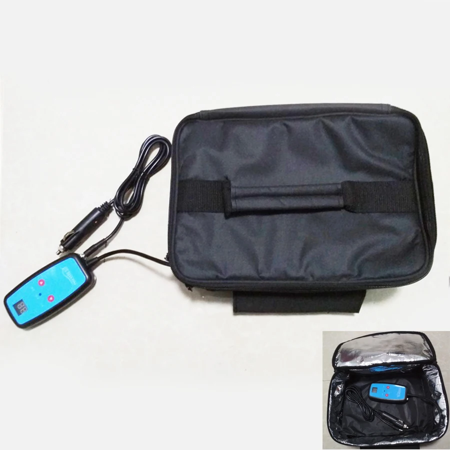 Drive Picnic Camping Car Portable Electric Oven Hot Food Bento Tote Heating Bag