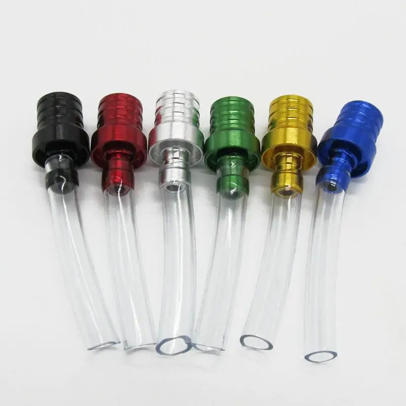 Aluminum Alloy Motorcycle Gas Fuel Petrol Tank Cap Breather Pipe Hose Pit ATV PIT Dirt Bike Valve Vent Breather Tube Pipe New