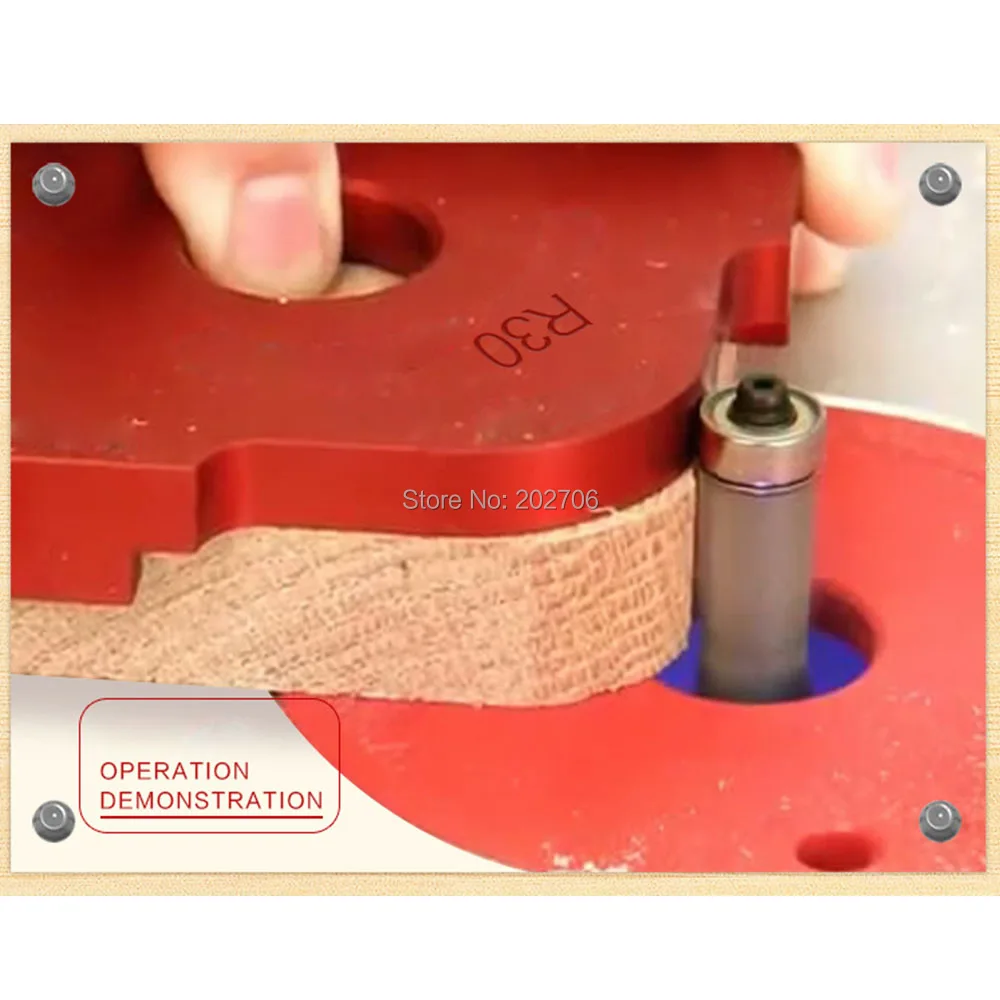 Template Per Fresatrice Per Angoli Arrotondati - Set 4 Pezzi Con Raggi Da R5 A R40 - Foto 7