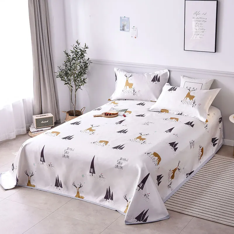 

Summer mat 3PCS sets Mattress Protector Cover Washable Bed Topper Sheet Ice Silk Soft Adult Sleeping Bed Mat Breathable and cool