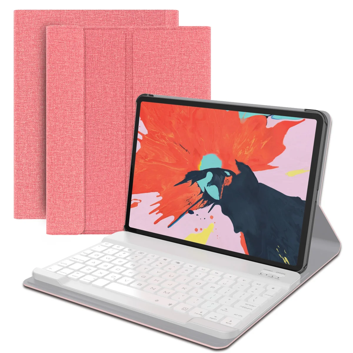 

For iPad Pro 12.9 2018 Case Smart Wireless Bluetooth USA Keyboard Stand Flip PU Leather Tablet Cover For iPad Pro 12.9 Inch 2018