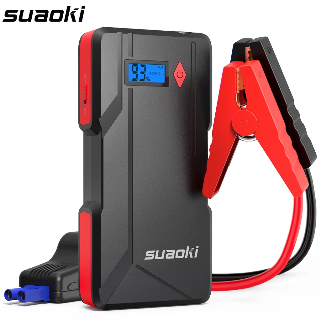 Suaoki P6 800A пиковый стартер для автомобиля до 6 0 л Газовые или 5 дизельные двигатели с