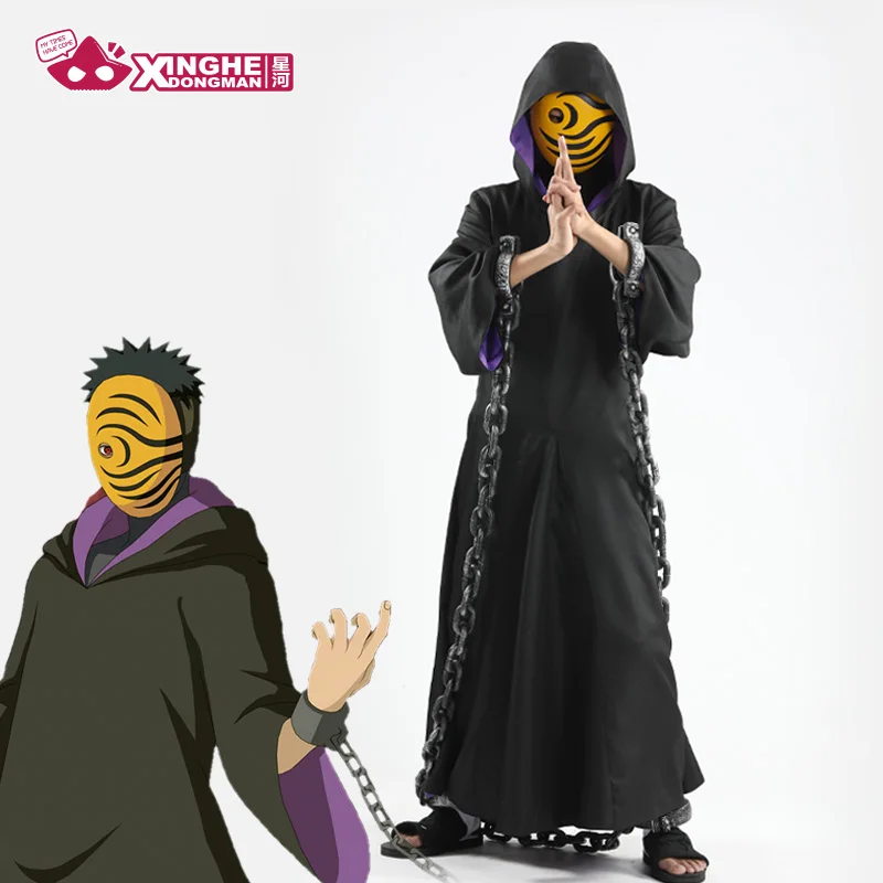 

Milky Way NARUTO Tobi Obito Uchiha Cosplay Costume NARUTO Cape Long Sleeves Cloak Cosplay Robe
