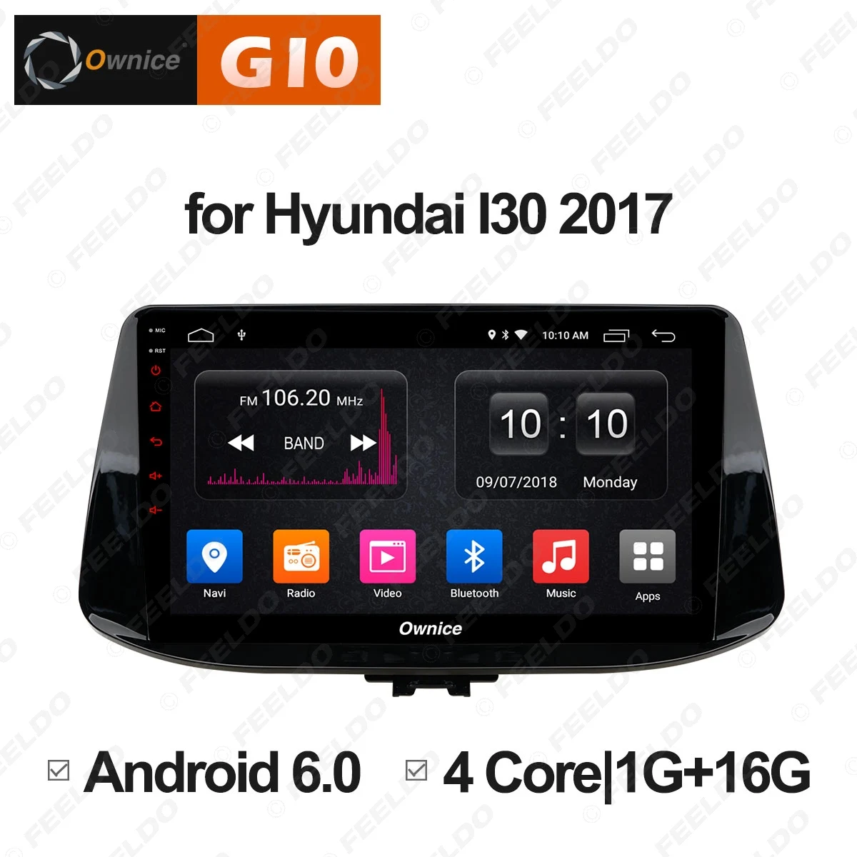 Clearance LEEWA 9" 2.5D Nano IPS Screen Android 8.1 Octa Core/DDR3 2G/32G/4G LTE Car Media Player For Hyundai I30 2017 2018 - 1din 5