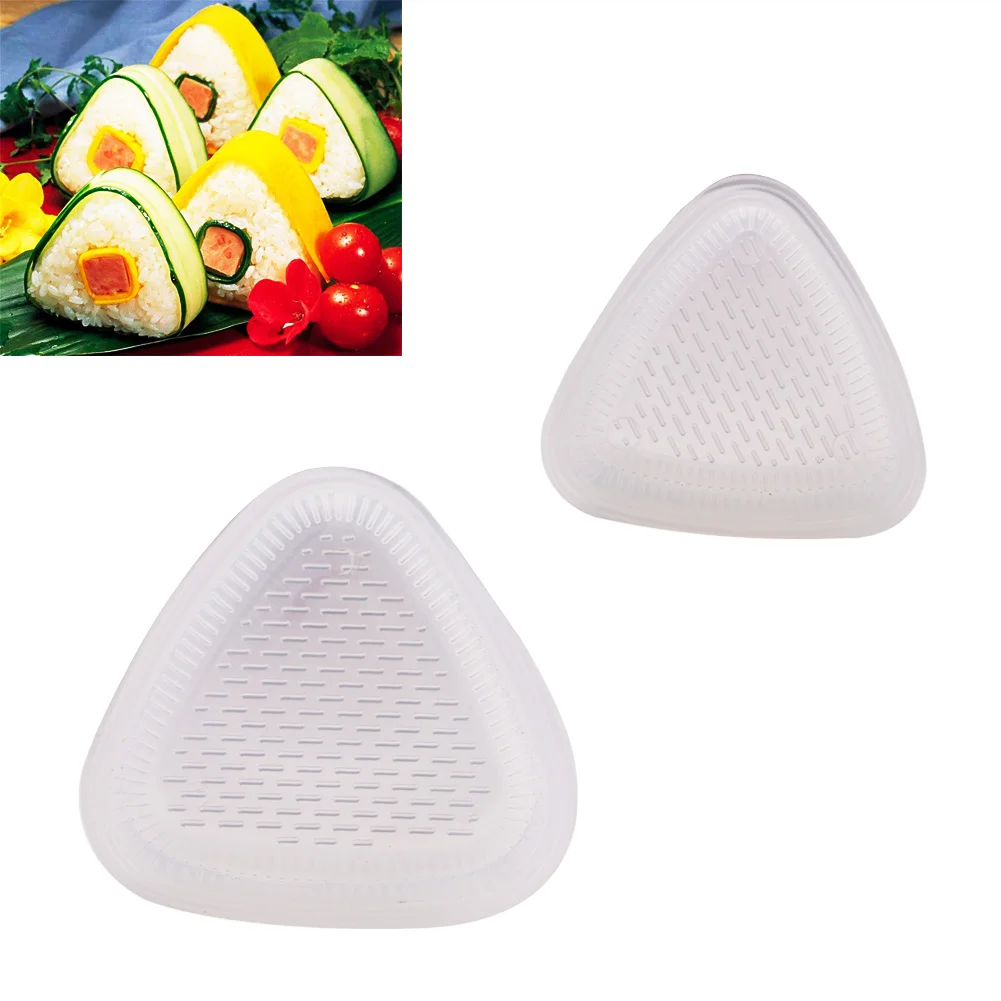 

4Pcs/lot Triangular Sushi Maker Mold Decorating DIY Kitchen Bento Accessories Sushi Mold Onigiri Rice Ball Food Press Sushi Kit