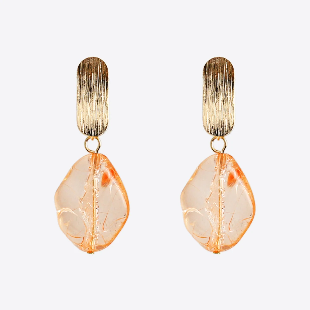 

Gorgeous Luxe Pink Dangle Earring Fashion Acrylic Jewelry For Women Water Drop Earrings Accessories Female Jewelry