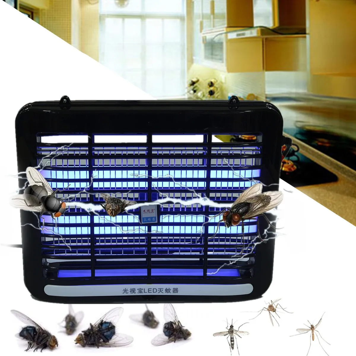 220V 2W LED Night Light Indoor Bedroom Electric Mosquito Insect Killer