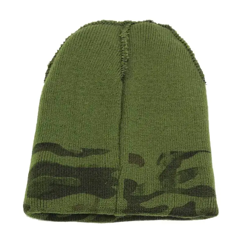Зеленая камуфляжная вязаная кепка мужская и женская вязаная кепка Лыжная Шапка зеленая шляпа для джунглей камуфляжная вязаная кепка камуфляжная наружная теплая шляпа