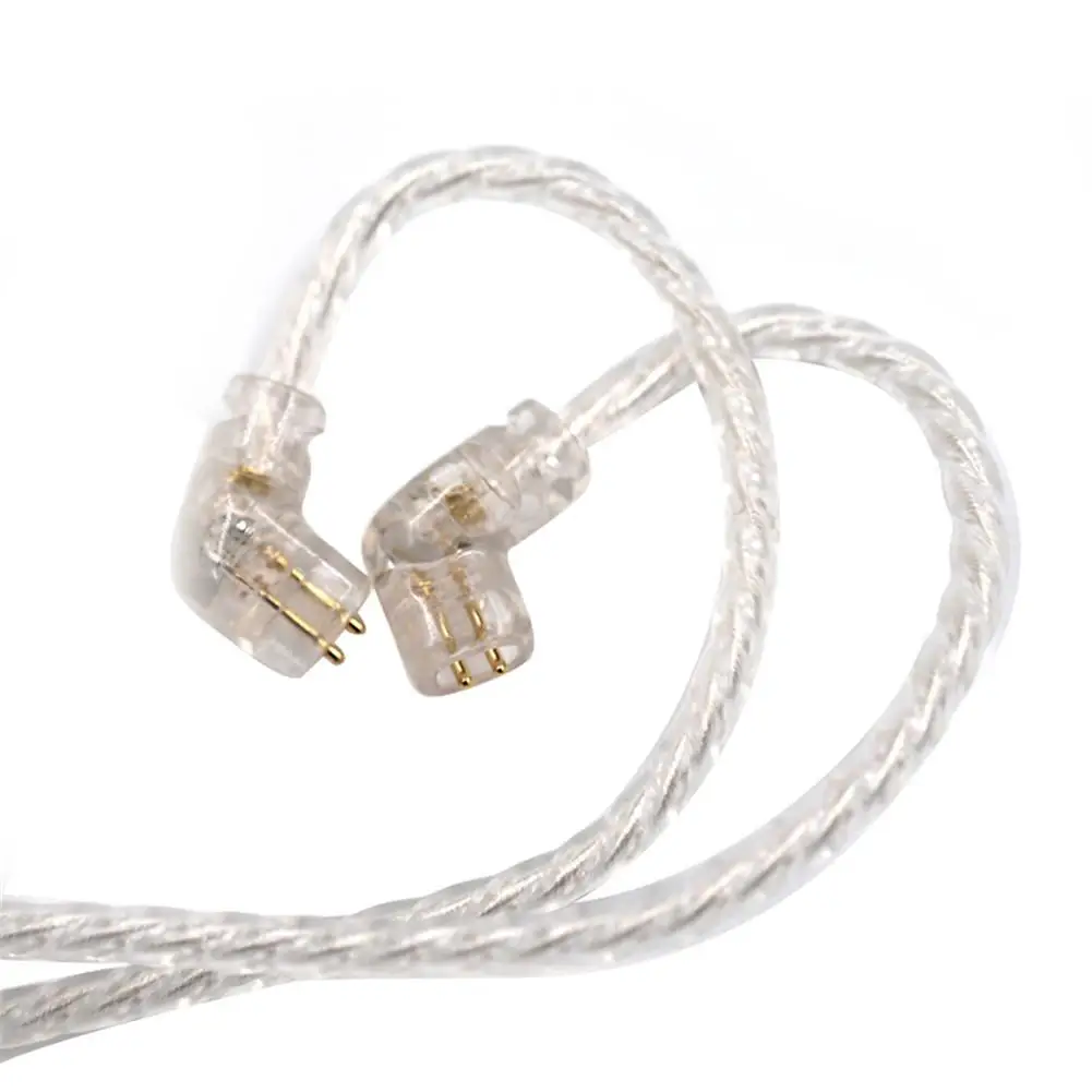 

Silver Plated Cable Earphones Upgraded Cable 2PIN Gold Plated Pins 0.75mm High Purity Oxygen Free Copper New Arrival
