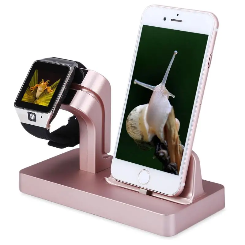 

2 in 1 Smartwatch Smartphone Charging Dock Stand Cradle Smart Wristband Phones Charger Holder Bracket for iWatch for iPhone