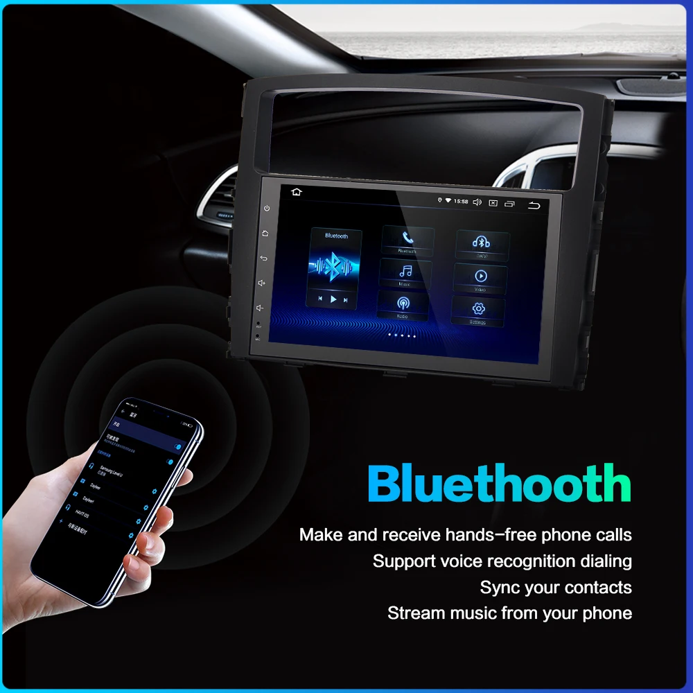 Perfect Dasaita 9" IPS Car Multimedia Player Android 9.0 For Mitsubishi Pajero V97 V93 2006 2007 2008 2009 2011 GPS DSP 1024*600 3