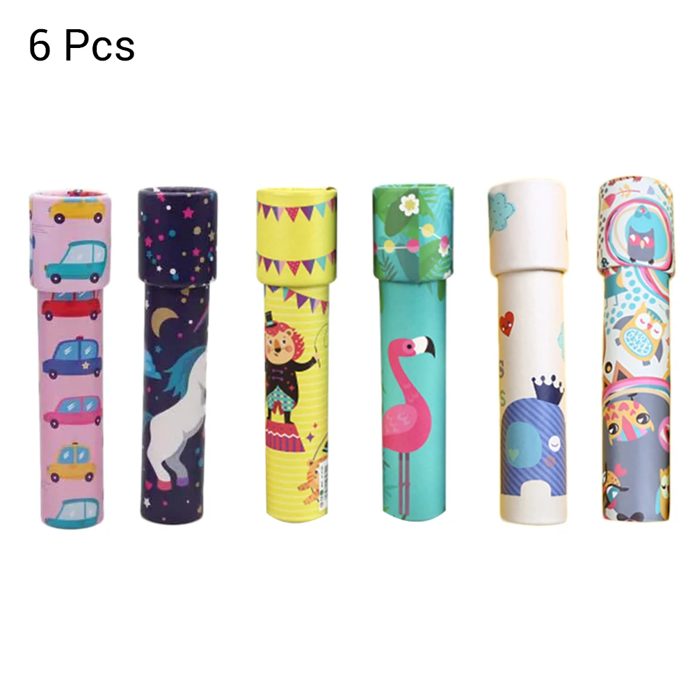 

6PCS Kaleidoscopes Kids Toys Scalable Extended Rotation Adjustable Kaleidoscope Fancy Color World Educational Toys For Children