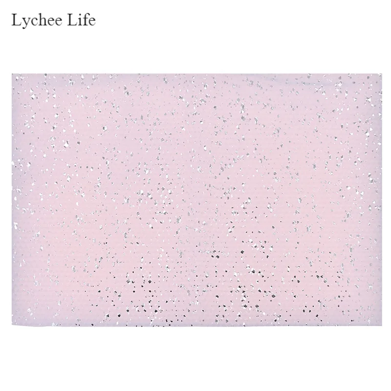 Lychee Life A4 блестящая синтетическая искусственная кожа ткань для шитья аксессуаров