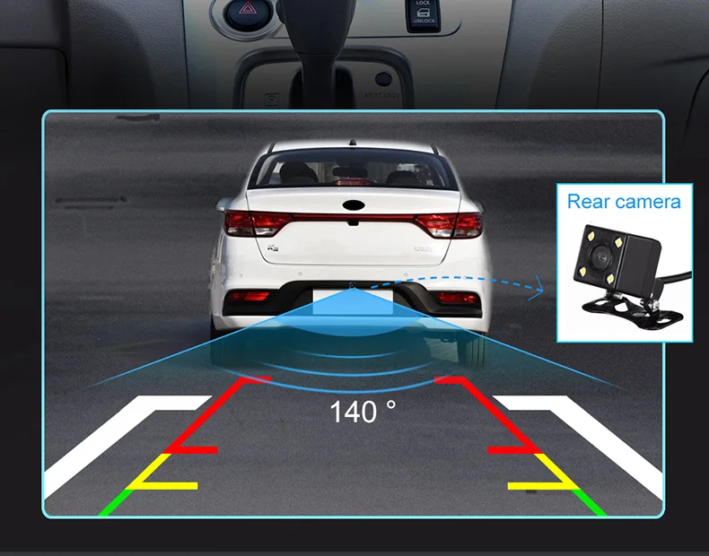 Wanqi 140 градусов ночное видение Автомобильная задняя камера заднего вида