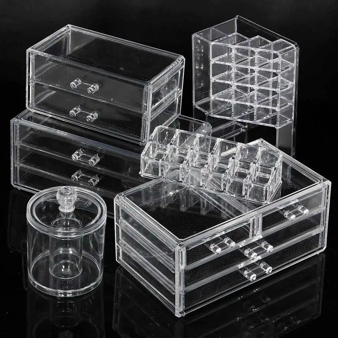12 Grids Acrylic Makeup Organizer Cosmetic Box Storage Box Lipstick