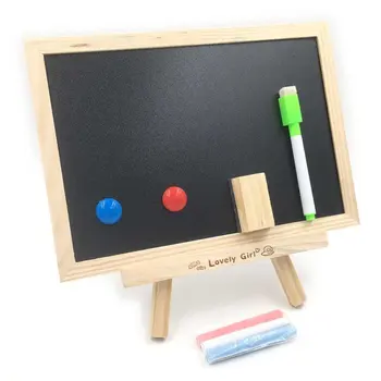

Log double-sided small blackboard whiteboard message board hanging drawing board