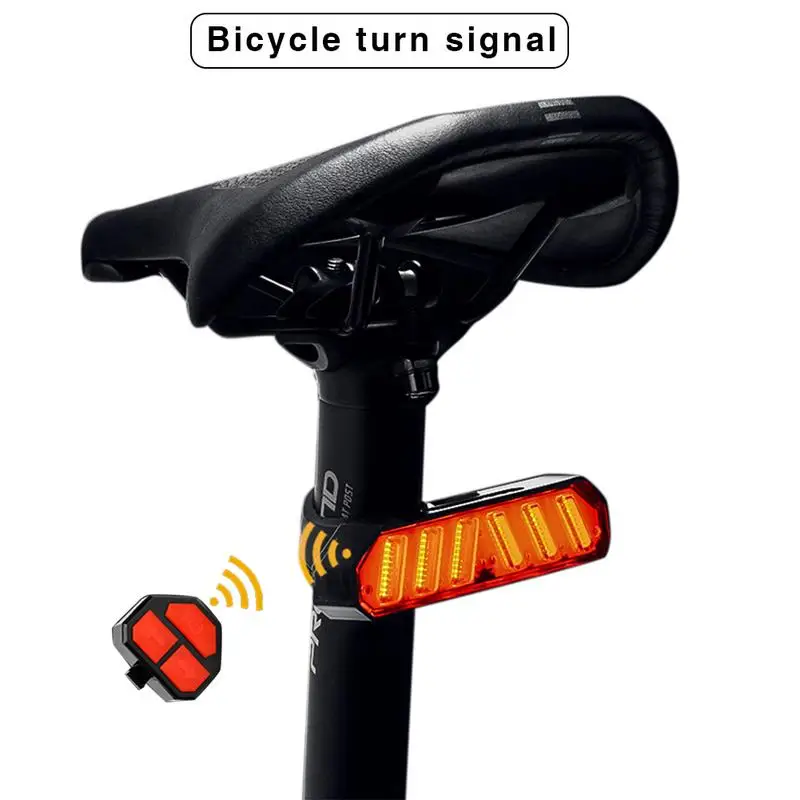 Горный велосипед светодиодный фонарь светильник интеллигентая(ый) Пульт дистанционного управления Управление указатель поворота Предупреждение светильник Предупреждение Задние огни Велоспорт Смарт Беспроводной#25