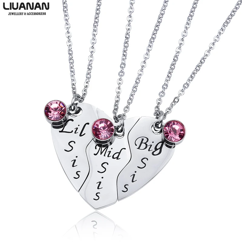 BFF MOT Meilleurs amis Ouverture forme de coeur pendentif collier pendentif pour femmes pour Teen pendentif en argent