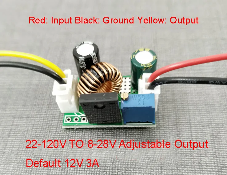 

DC-DC Buck Converter 8V-120V 96V 84V 72V 60v 48v 36v Step-down to 5V 9V 12v 15V 19V 24v Voltage Regulated USB Power Supply