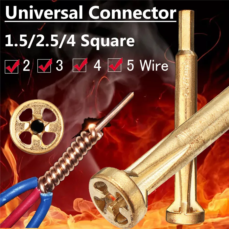 

Universal Electrical Cable Quick Connector Wire Connector Parallel Electrical Wire Electrical Drill Bit Cable Stripper Connector