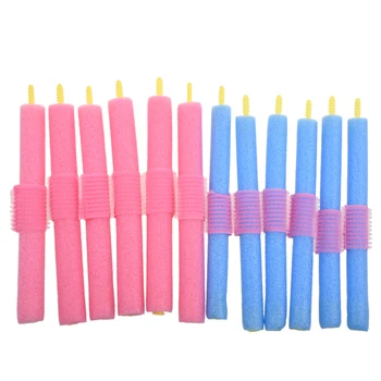 

12pcs/set Foam Curlers Cling Magic Safe Large Bendy Twist Hair Rollers UK Salon Hair Style Hairdressing Accessories