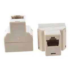 2 предмета 3 Way RJ45 сетевой кабель для интернета Splitter Разъем хаки поддержка прямой доставки/Розничная продажа/оптовая продажа