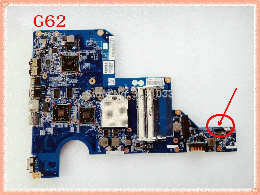 597673-001 аккумулятор большой емкости для HP CQ62 G62 материнская плата ноутбука 610160-001