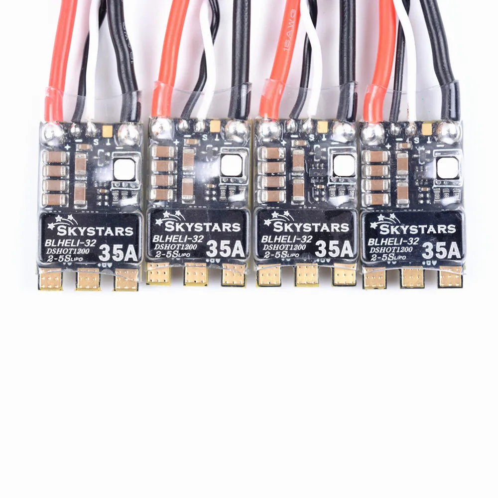 

4PCS SKYSTARS 35A Blheli_32 bit 2-5S Dshot1200 Built-in RGB LED Brushless ESC for RC Drone FPV Racing Part DIY Accessories