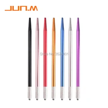 10 шт тумана бровей микроблейдинг ручка татуировки машина для полупостоянного макияжа бровей татуировки ручное лезвие для всех круглых Needles-C0