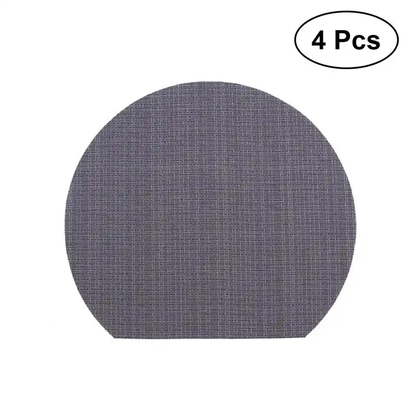 4pcs Braided Placemat Large Heat Resistant Cup Mat Heat Insulation