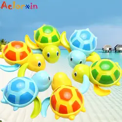 Милые морские животные Черепаха детские для ванной игрушки для ванной образовательные детские игрушки младенческой плавание Ветер