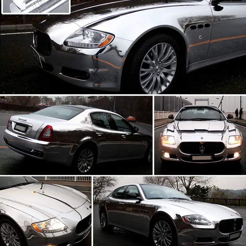 6 x 60 inch/15cm*1.5m Car Chrome Plating Film Clear Car Sticker Vinyl Sheet Protection Scratch Body Film Wrap Kit Rose