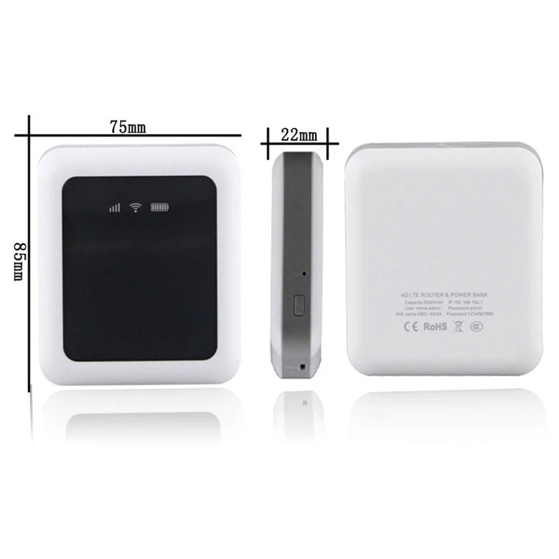 Портативный Hotspot Mifi 4G USB беспроводной Wifi мобильный роутер Fdd Cat4 100M Lte и Sim слот
