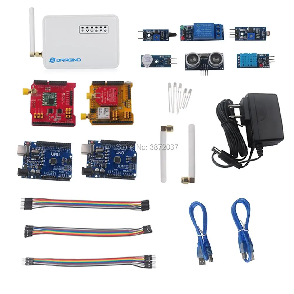 

DIYmall for Dragino For LoRa IoT Development Kit 915MHz 868MHz 433MHz LG01-P LoRa Gateway GPS Shield